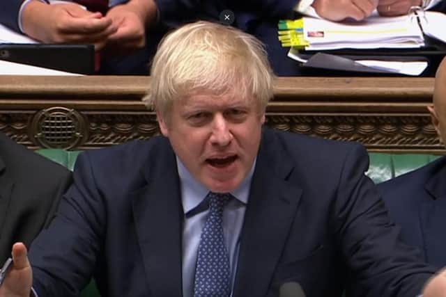 Prime Minister Boris Johnson speaks during Prime Minister's Questions in the House of Commons. Picture: House of Commons/PA Wire