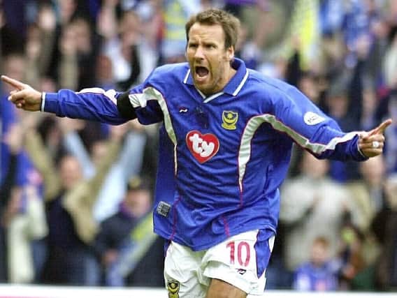 Paul Merson was a pivotal performer in Harry Redknapp's Pompey team which won the Division One title in 2002-03. Picture: Steve Reid