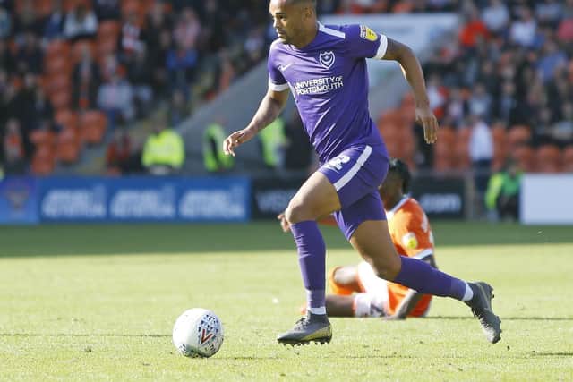 Pompey's Anton Walkes is a consideration to play left-back if Brandon Haunstrup is injured. Picture: Paul Thompson.
