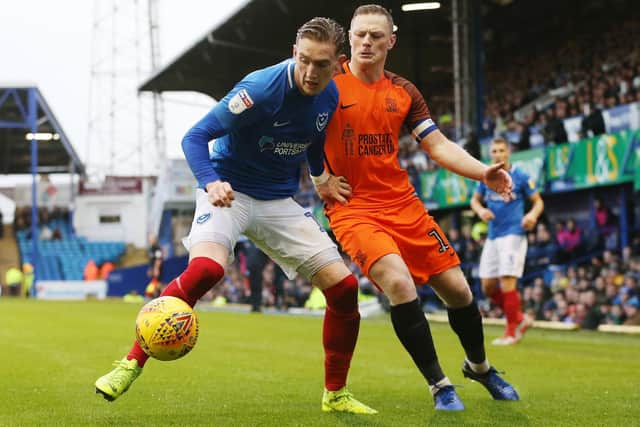 Ronan Curtis in action against Southend last season. Picture: Joe Pepler