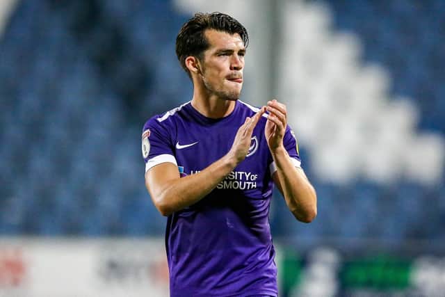 Pompey's John Marquis. Picture: Nigel Keene