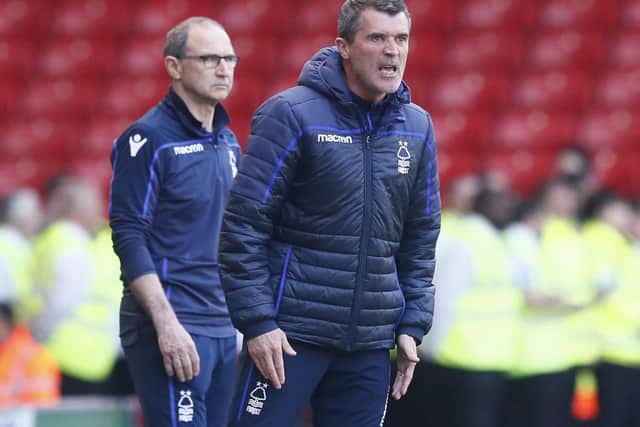 Roy Keane in his recent spell at Nottingham Forest. Simon Bellis/Sportimage