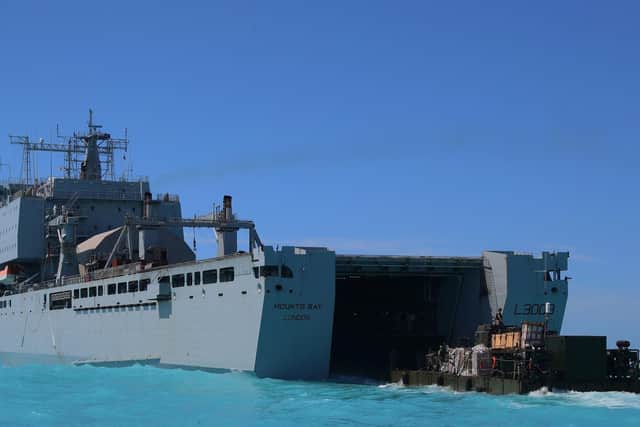 RFA Mounts Bay. Picture: LPhot Paul Halliwell/MoD/Crown Copyright/PA Wire
