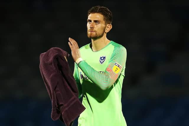 Luke McGee failed to depart Fratton Park this summer. Picture: Joe Pepler