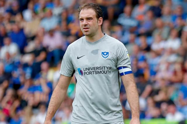 Brett Pitman is no longer Pompey skipper. Picture: Simon Davies