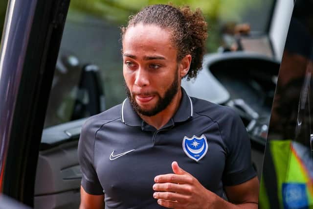 Pompey midfielder Marcus Harness