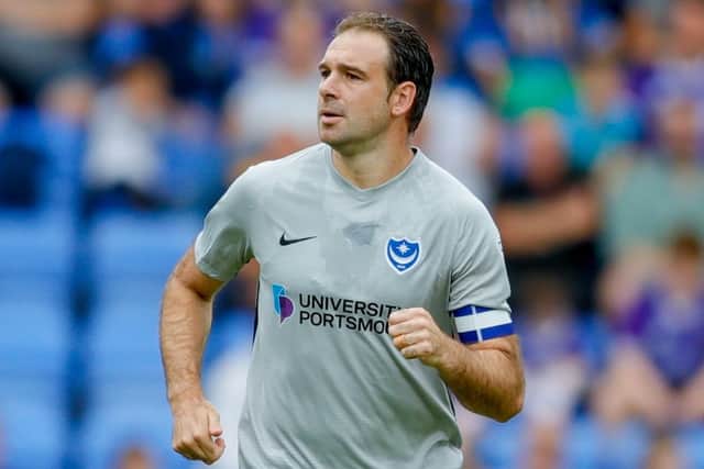 Brett Pitman is no longer Pompey skipper, with Tom Naylor instead handed the honours. Picture: Simon Davies/ProSportsImages/Pin