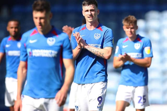 Oli Hawkins, middle, played at centre-half for the Blues today. Picture: Joe Pepler/Digital South