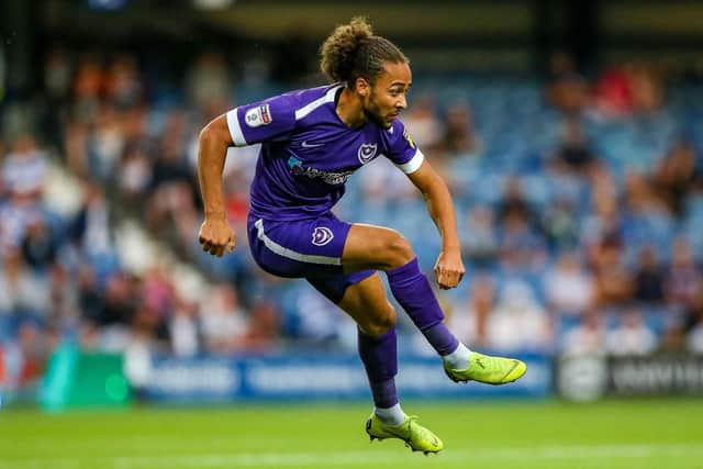 Marcus Harness has been a shining light for Pompey since his summer move - but is out of the Carabao Cup against Southampton. Picture: Nigel Keene/ProSportsImages
