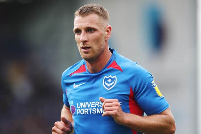 Pompey defender Lee Brown