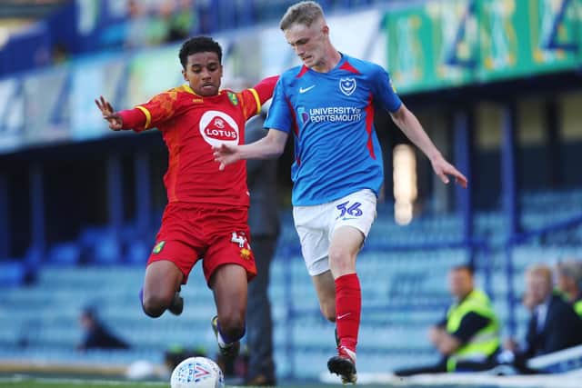 Academy player Eoin Teggart shone on his first-team debut against Norwich under-21s on Saturday. Picture: Joe Pepler