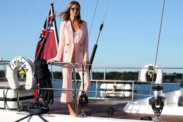 Millie Mackintosh opens the Southampton Boat Show, which runs until September 24th at Mayflower Park, Southampton. Picture: Andrew Matthews/PA Wire