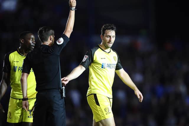 Burton's John-Joe O'Toole sent off. Picture: Joe Pepler