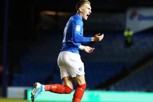 Gaffer for a Day, Jon Glen, felt Ronan Curtis was Pompey's man of the match against Burton. Picture: Joe Pepler