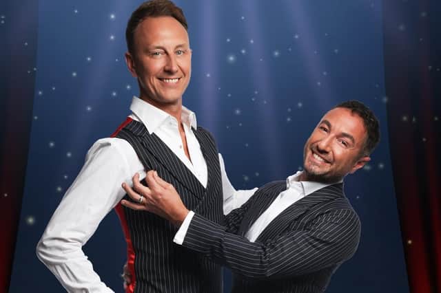 Ian Waite (left) and Vincent Simone are The Ballroom Boys. Picture by Image 1st London