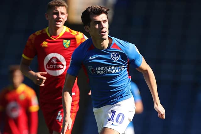 Pompey striker John Marquis Picture: Joe Pepler
