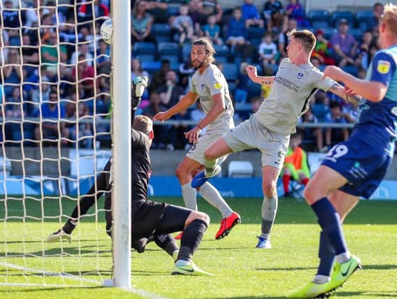 Pompey go close at Wycombe, but couldn't find the breakthrough / Picture: Nigel Keene