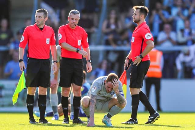 Captain Tom Naylor at the final whistle   Picture: Nigel Keene