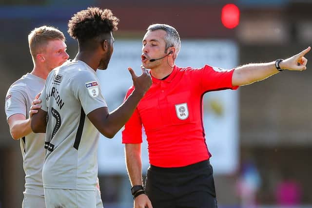 Gaffer for a Day Ashley Arnell felt Ellis Harrison cost Pompey at Wycombe. Picture: Nigel Keene