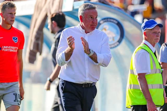 Kenny Jackett at the final whistle at Adams Park   Picture: Nigel Keene