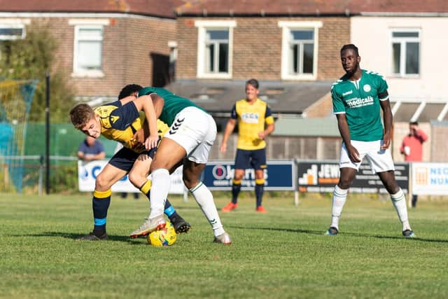 Danny Burroughs in action against Whyteleafe