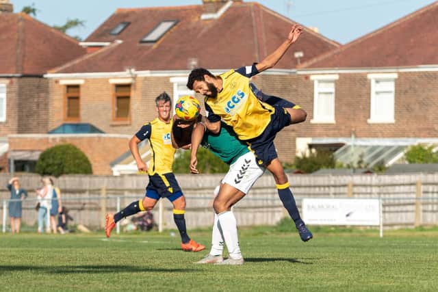 Dan Woodward in action against Whyteleafe