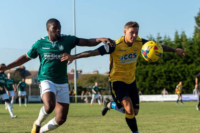 Danny Burroughs in FA Cup action