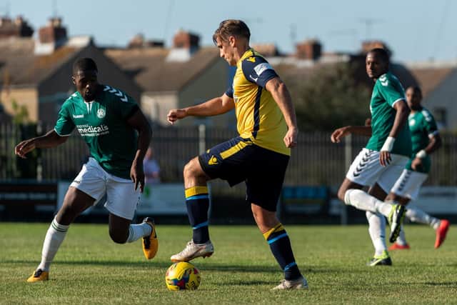 Joe Briggs on the ball against Whyteleafe