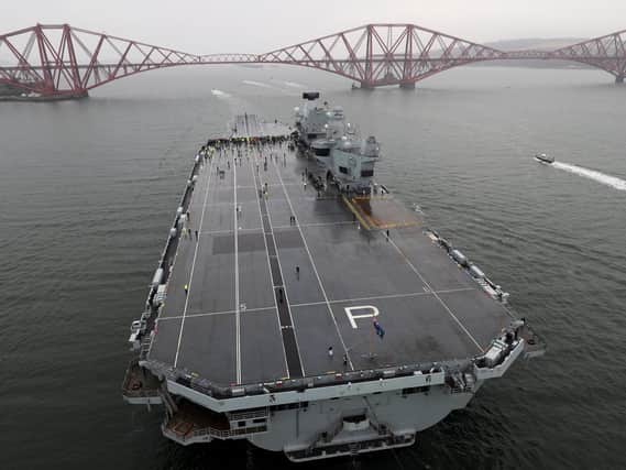 HMS Prince of Wales sets sail for initial sea trials. Picture: LPhot Robert Oates