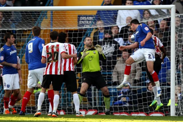 Joel Ward heads home the equaliser in the 1-1 draw with Southampton in December 2011. Picture: John Walton/EMPICS Sport
