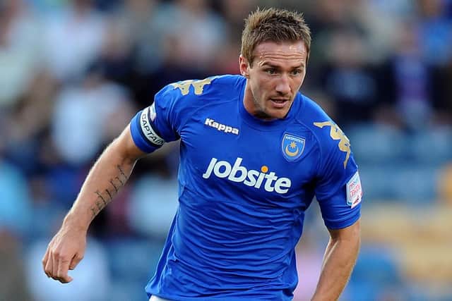 Former Pompey skipper Liam Lawrence believes the 'deafening' Fratton Park atmosphere can intimidate Southampton. Picture: Tony Marshall