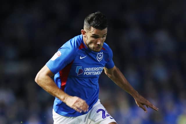 Gareth Evans is in contention for a Pompey start against Southampton