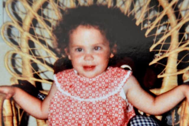 Katrice Lee aged 18 months.