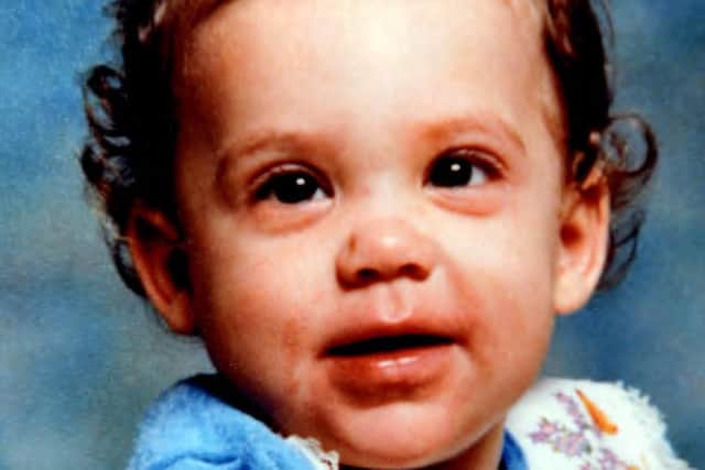 Undated handout of an age progression photo issued by the MOD of Katrice Lee before she went missing on her second birthday. Picture: MOD/PA Wire