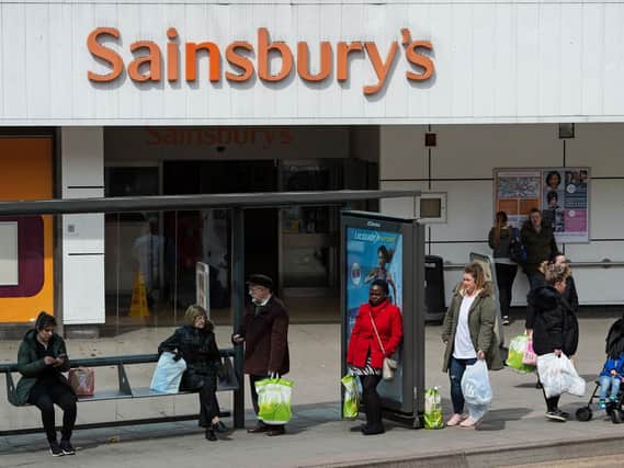 Sainsbury's has announced plans to close supermarkets and Argos stores (Picture OLI SCARFF/AFP/Getty Images)