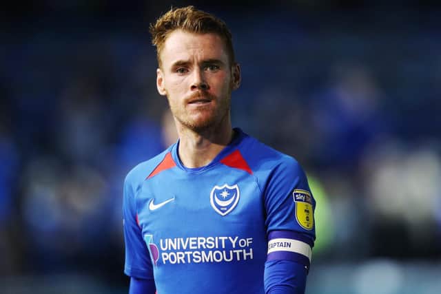 Tom Naylor is being considered for a return to centre-half for Pompey. Picture: PinPep Media/Joe Pepler
