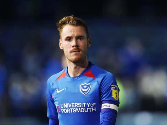 Tom Naylor is being considered for a return to centre-half for Pompey. Picture: PinPep Media/Joe Pepler