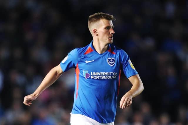 Paul Downing is back in the Pompey first-team frame following Oli Hawkins' injury. Picture: PinPep Media/Joe Pepler