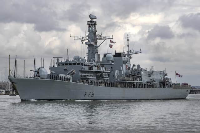 HMS Kent, a Type 23 frigate, was one of the ships that went to the Gulf. Picture: Dan Kitwood/Getty Images