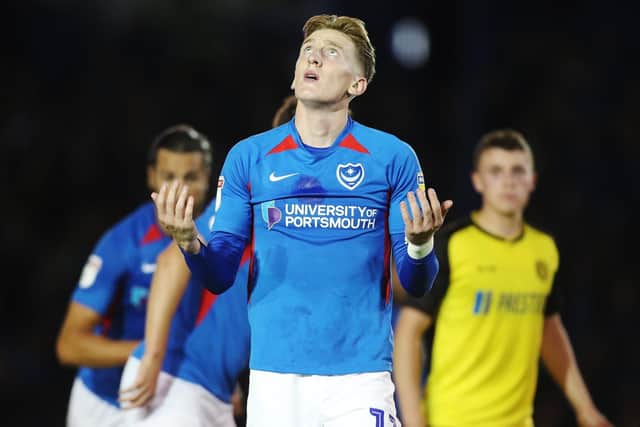 Gaffer for a Day, Hugh Bunce, believes it is time to give Ronan Curtis a rest from Pompey's starting XI. Picture: PinPep Media/Joe Pepler