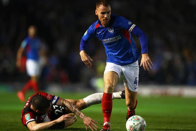 Tom Naylor breaks past Pierre-Emile Hojbjerg against Southampton. Picture: Dan Istitene/Getty Images