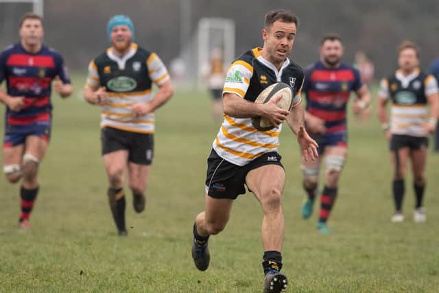 Mark Ovens scored two tries for Portsmouth against Effingham & Leatherhead