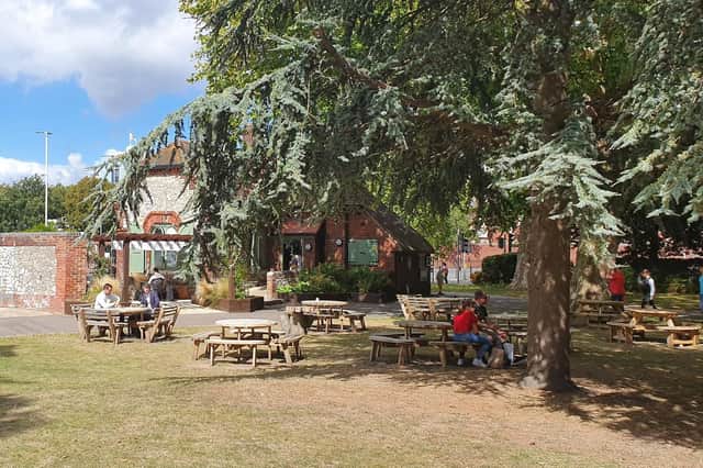 The Society of St James' Cafe in the Park, in Victoria Park, Portsmouth, close to where the charity's sleep out will take place. Picture: The Society of St James
