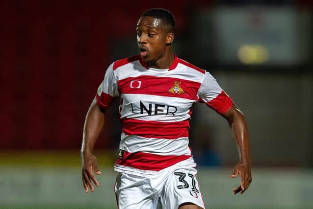 Doncaster striker Niall Ennis. Picture Bruce Rollinson