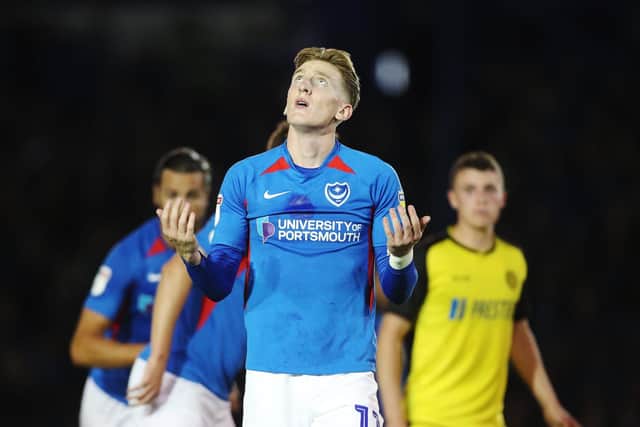 Ronan Curtis shows his frustration
