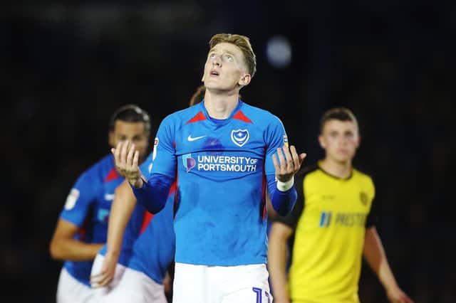 Ronan Curtis shows his frustration