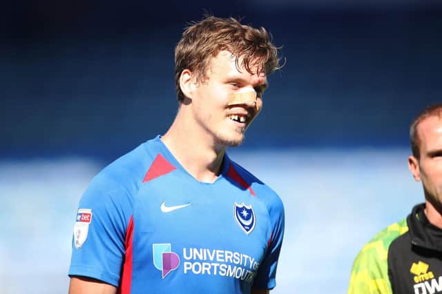 Sean Raggett believes his current run of Pompey games are helping him near true performance levels. Picture: Joe Pepler