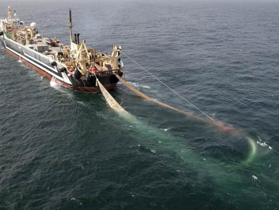 The Lithuanian supertrawler Margiris. Picture: Greenpeace/PA Wire