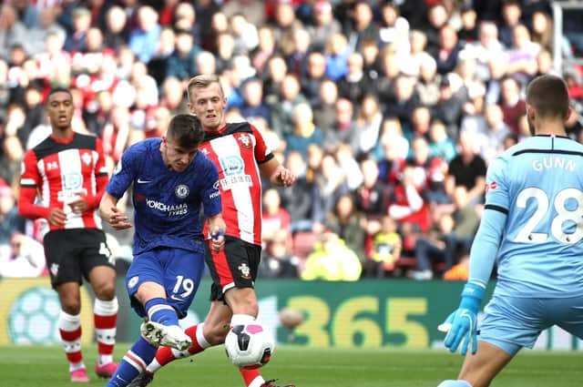 Mason Mount fires home for Chelsea against Southampton