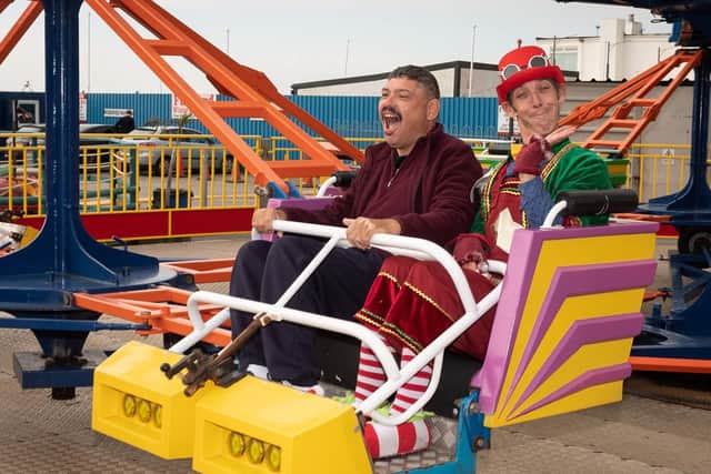 Robbie and Lenny the Elf. Picture: Keith Woodland (051019-13)